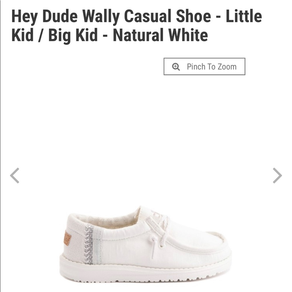 Hey Dudes - Wally boys size 3